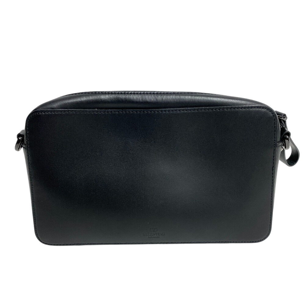 Valentino Shoulder Bag Leather, Suede Black Vltn Logo