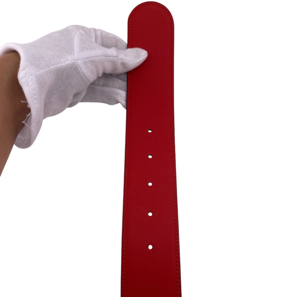 Gucci Belt Patent Leather Red Interlocking G 85