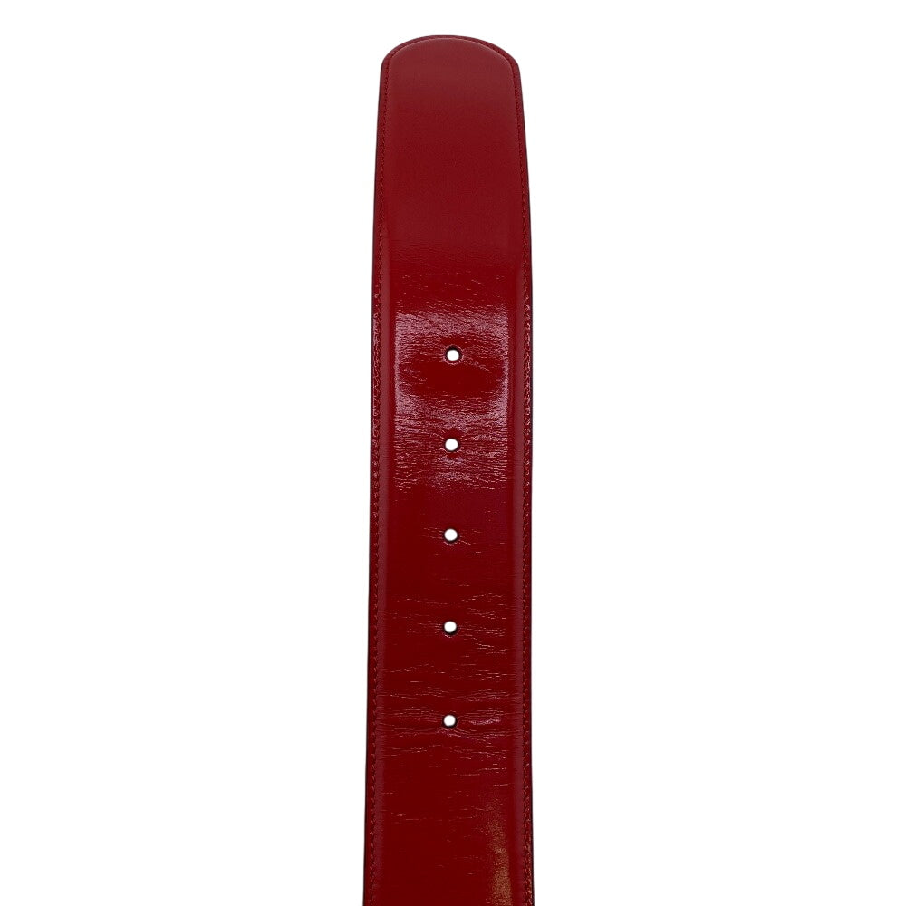 Gucci Belt Patent Leather Red Interlocking G 85