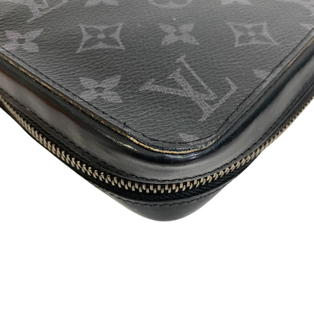 Louis Vuitton Clutch Bag M61698 Monogram Eclipse, Canvas Black Monogram Eclipse Canvas Zippy Xl