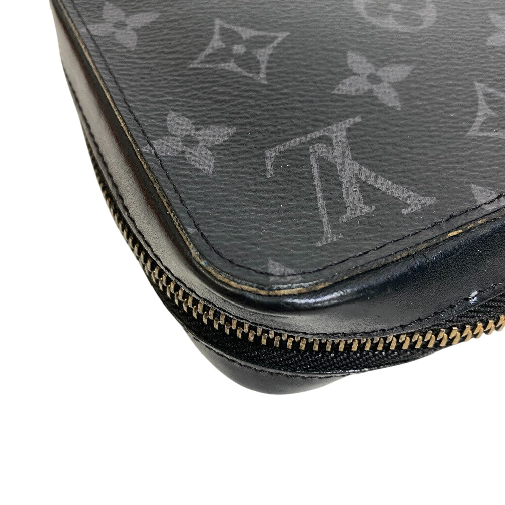 Louis Vuitton Clutch Bag M61698 Monogram Eclipse, Canvas Black Monogram Eclipse Canvas Zippy Xl