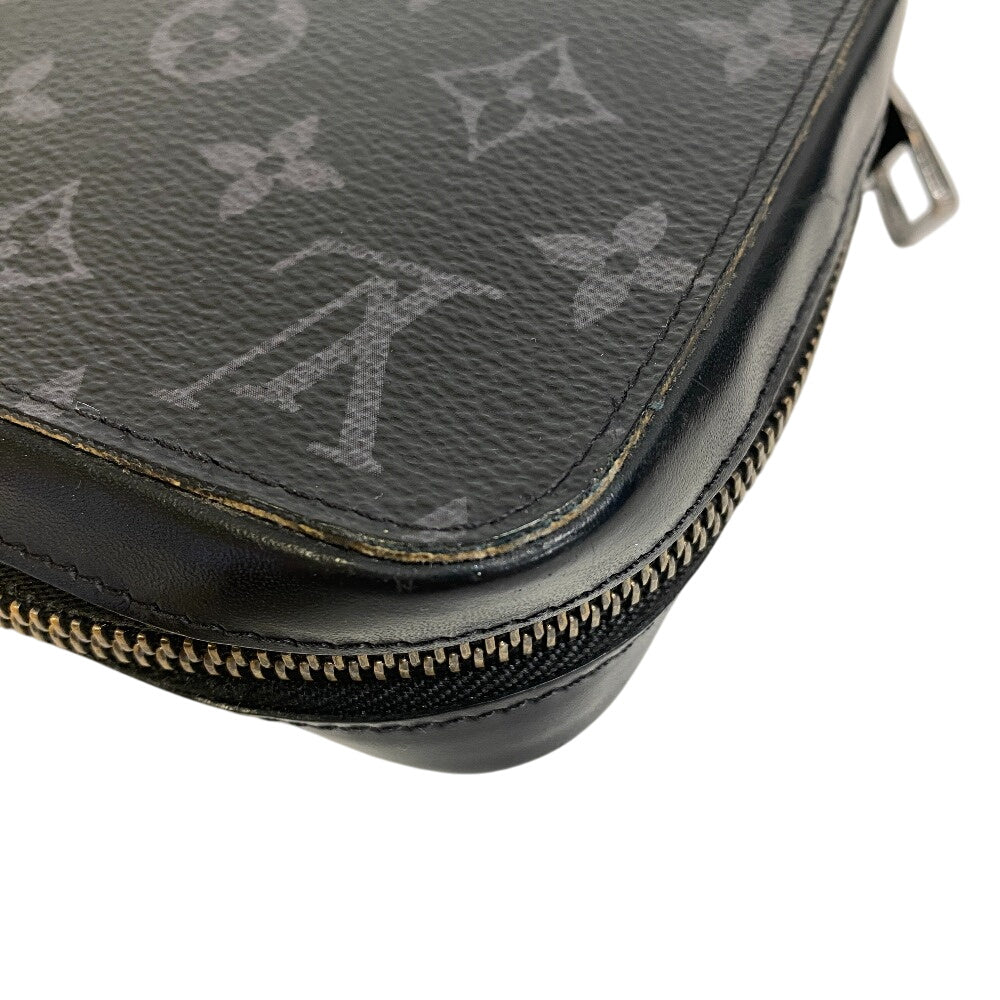 Louis Vuitton Clutch Bag M61698 Monogram Eclipse, Canvas Black Monogram Eclipse Canvas Zippy Xl