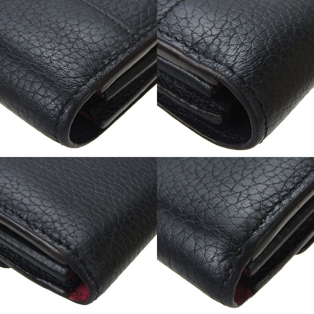 Louis Vuitton Long Wallet Purse M61248 Leather Black Portefeuille Capsine Women
