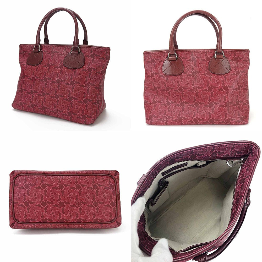 Celine Handbag Pvc, Leather Pink Women