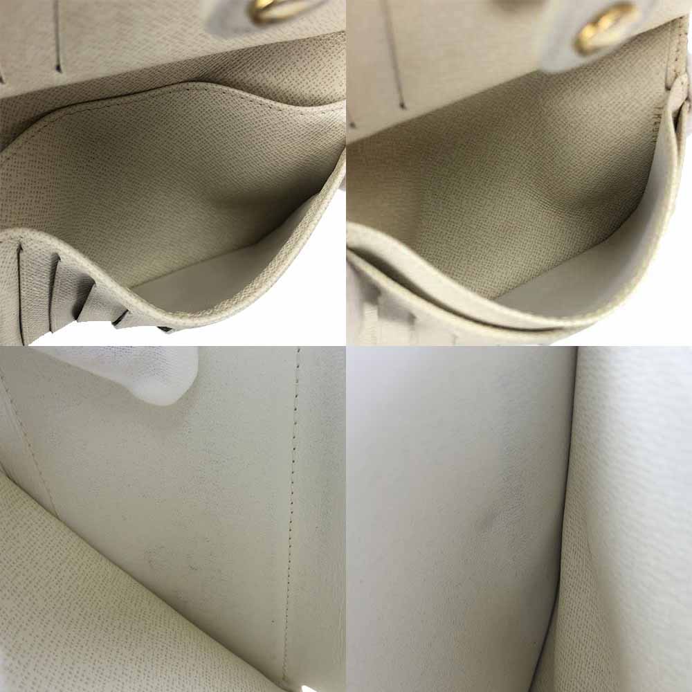 Louis Vuitton Bifold Wallet M95659 Monogram Minilan , Leather White Portonebier Vienova Women
