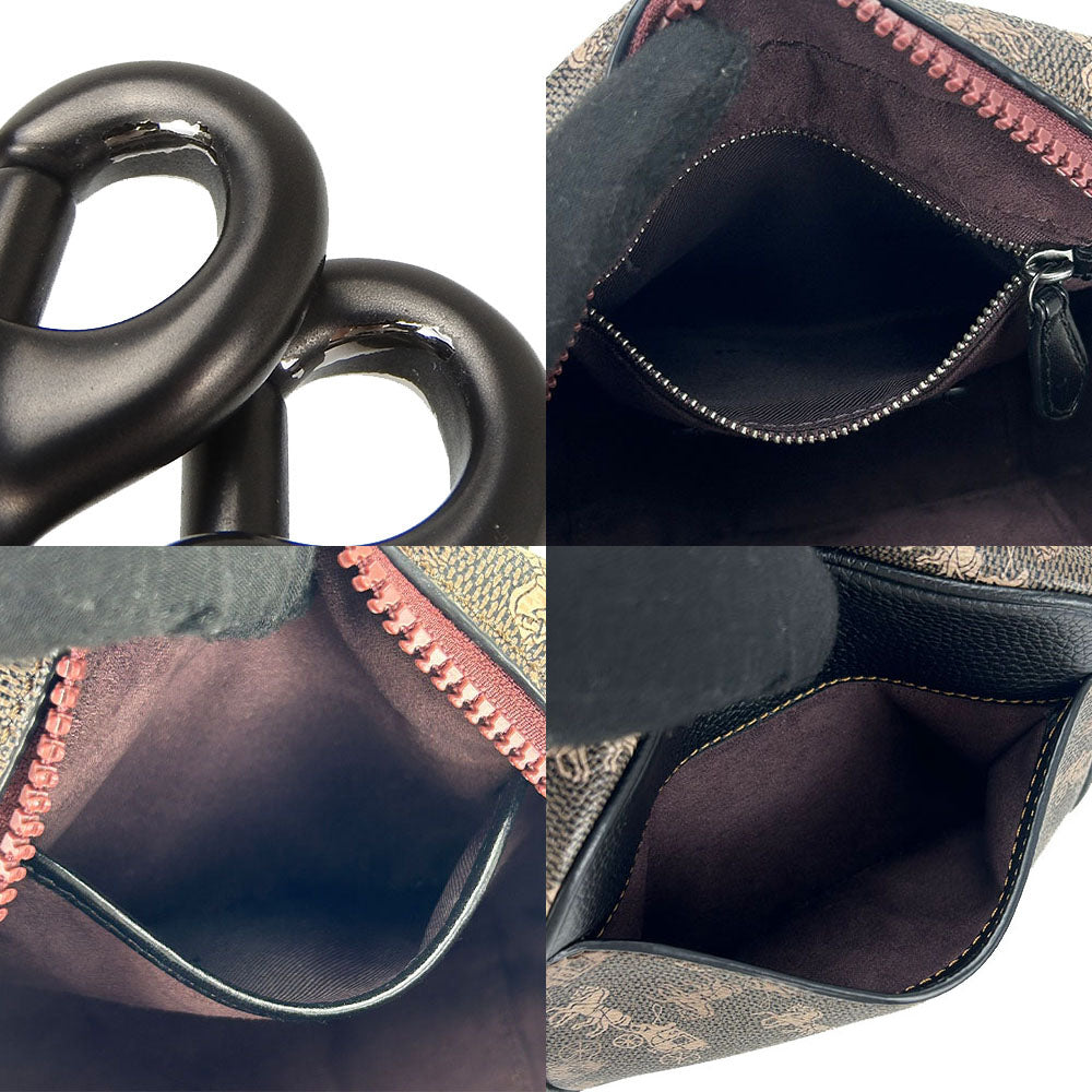 Coach Shoulder Bag 79241 Pvc, Leather Brown Women