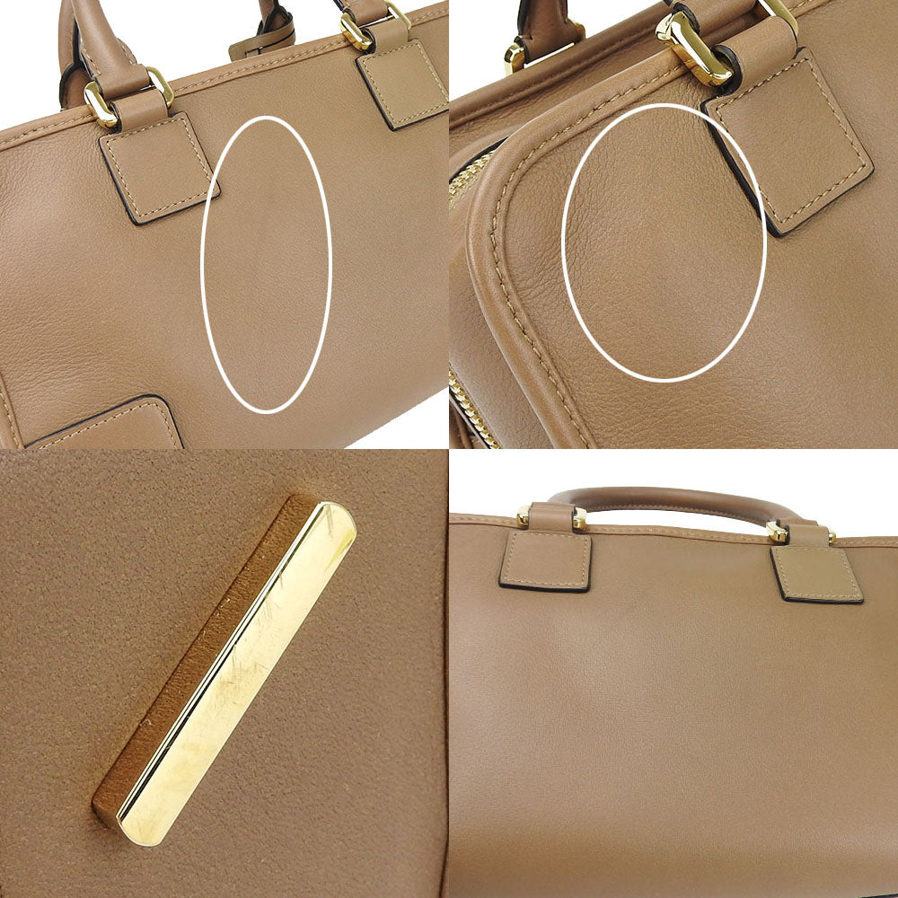 Loewe Handbag 352.30.N03 Leather Brown Americana 28 Women