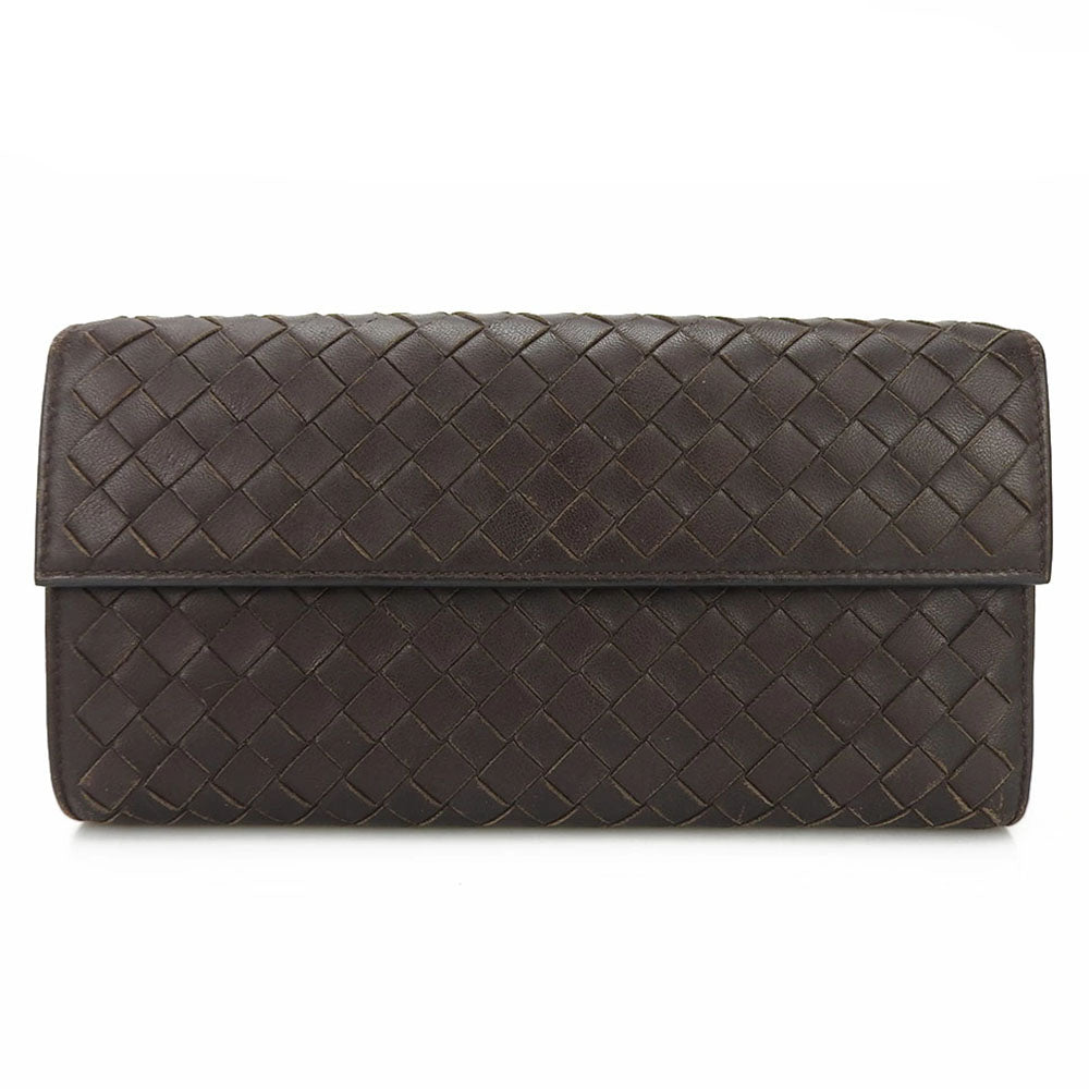 Bottegaveneta Long Wallet Purse 150509 Leather Brown Women