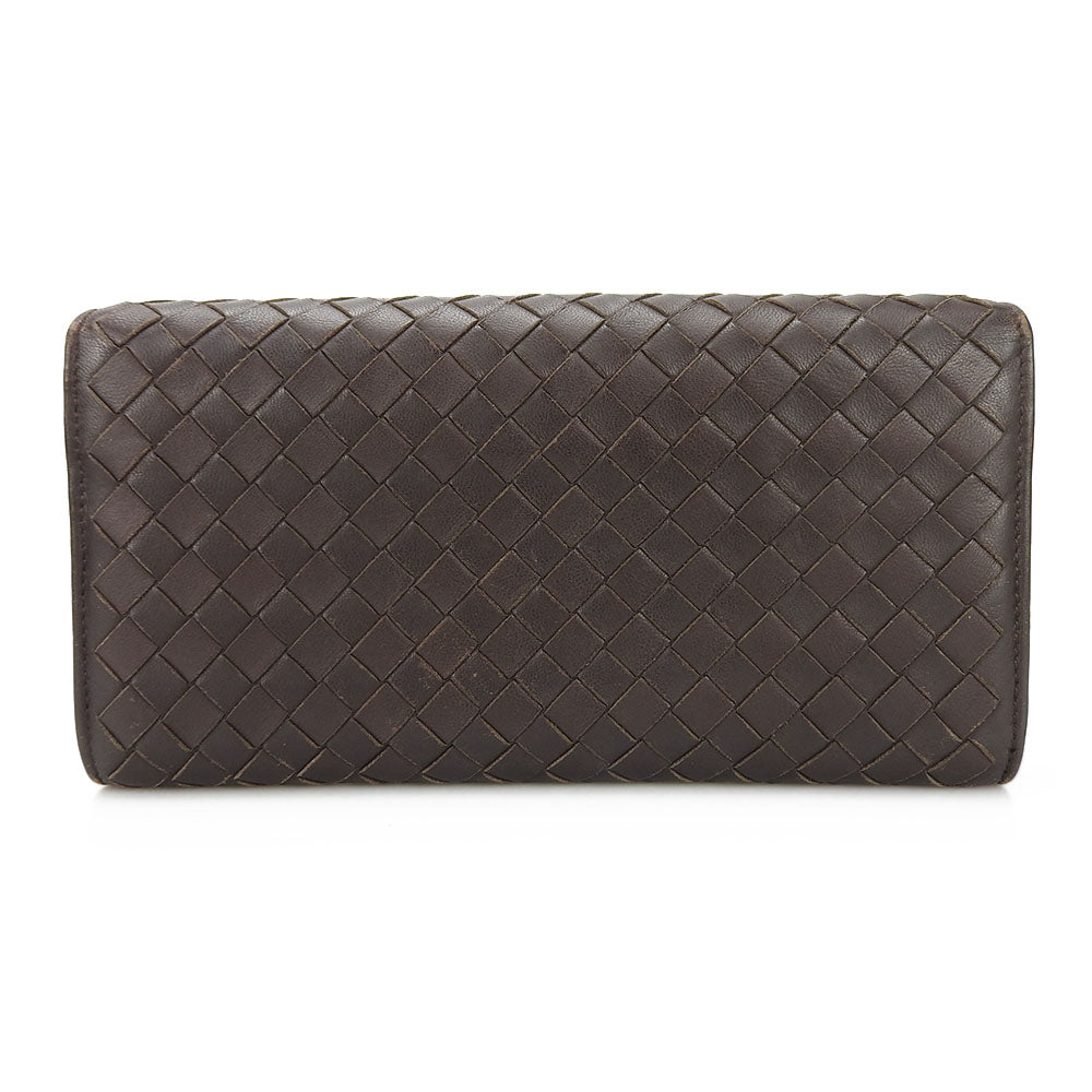 Bottegaveneta Long Wallet Purse 150509 Leather Brown Women