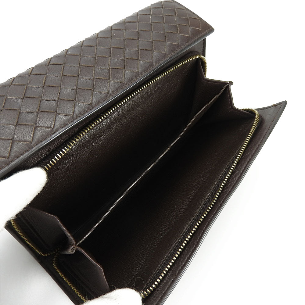 Bottegaveneta Long Wallet Purse 150509 Leather Brown Women