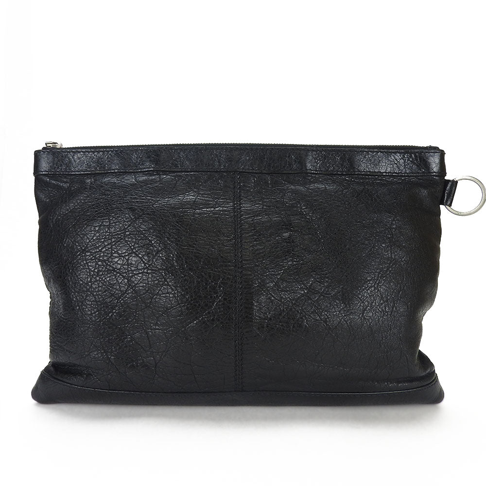 Balenciaga Clutch Bag 273022 Leather Black Clip M Classic Women(Unisex)