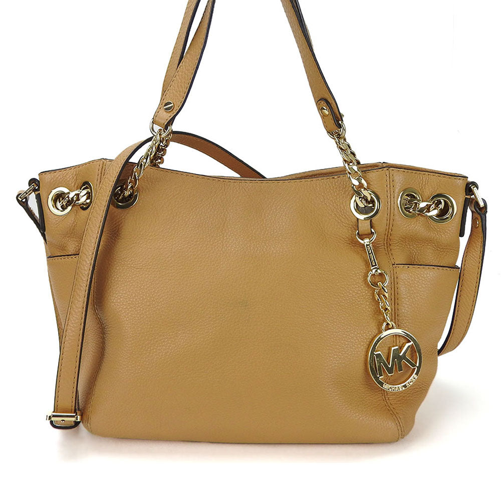 Michael Kors Tote Bag 30S5Gtce2L Leather Beige Women