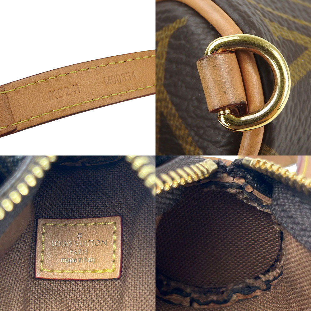Louis Vuitton Accessory Pouch M00354 Monogram Brown Micro Papillon Women