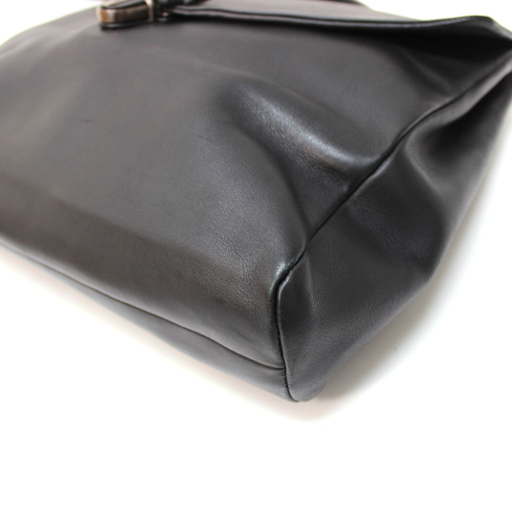 Bottegaveneta Business Bag 113095 Leather Black Tote Bag Handbag Mens