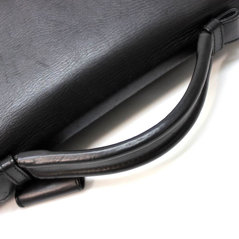 Bottegaveneta Business Bag 113095 Leather Black Tote Bag Handbag Mens