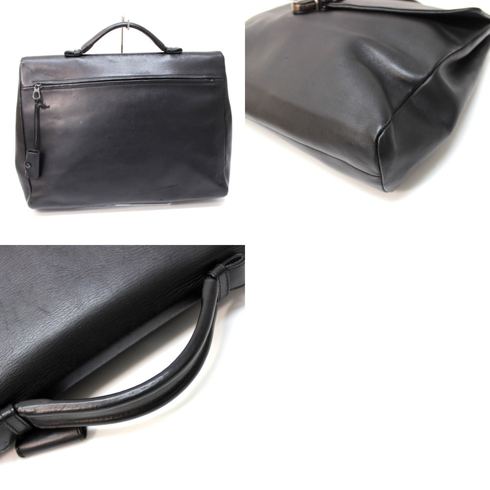 Bottegaveneta Business Bag 113095 Leather Black Tote Bag Handbag Mens