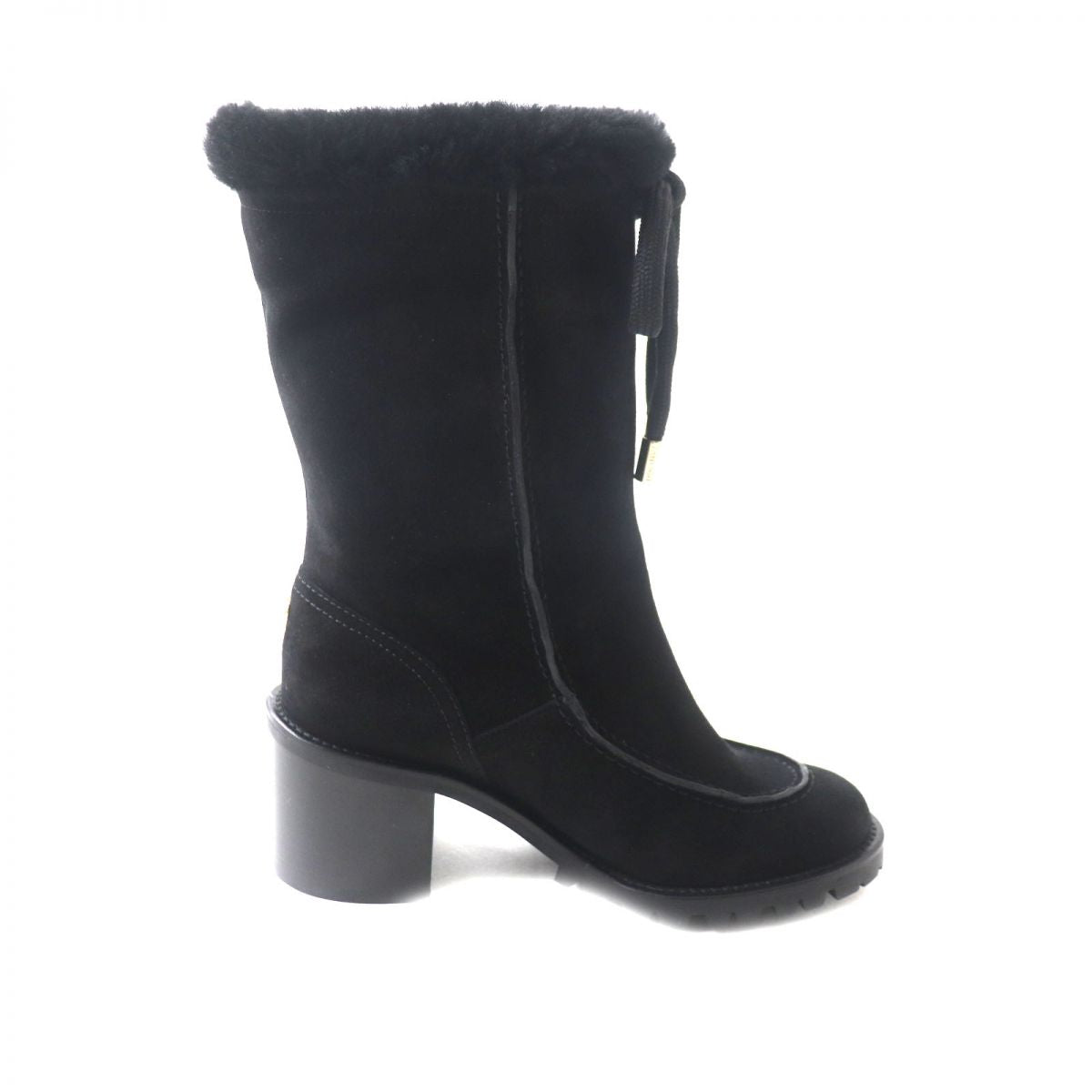 Jimmy Choo Boots Suede, Leather Black Women 34