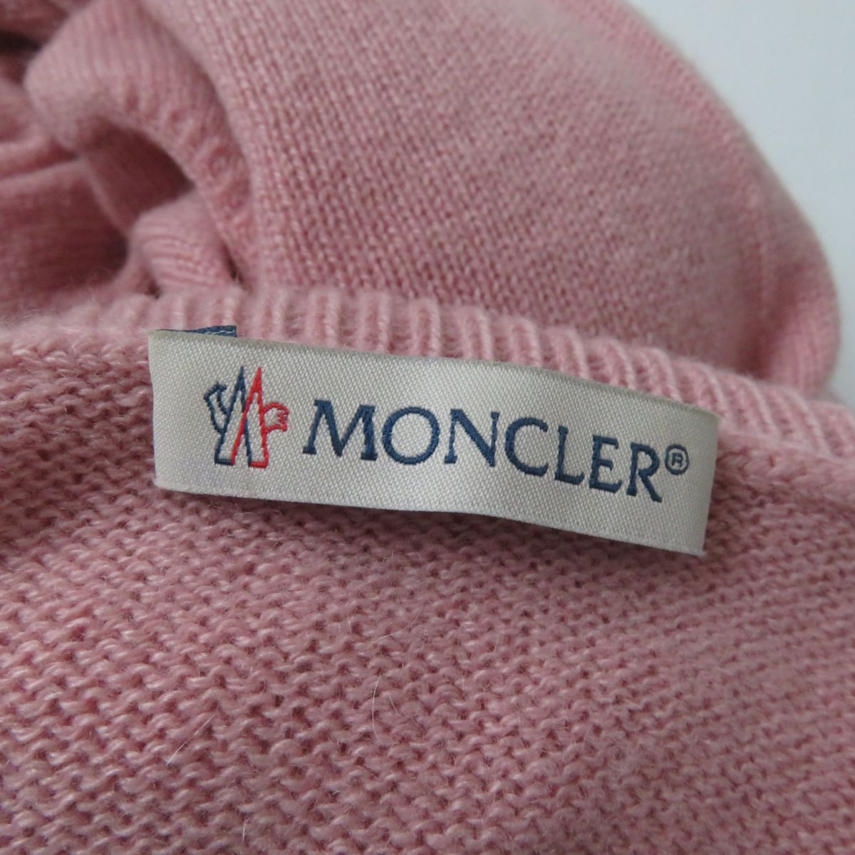 Moncler Knit Cashmere 100% Pink X Bordeaux Women S
