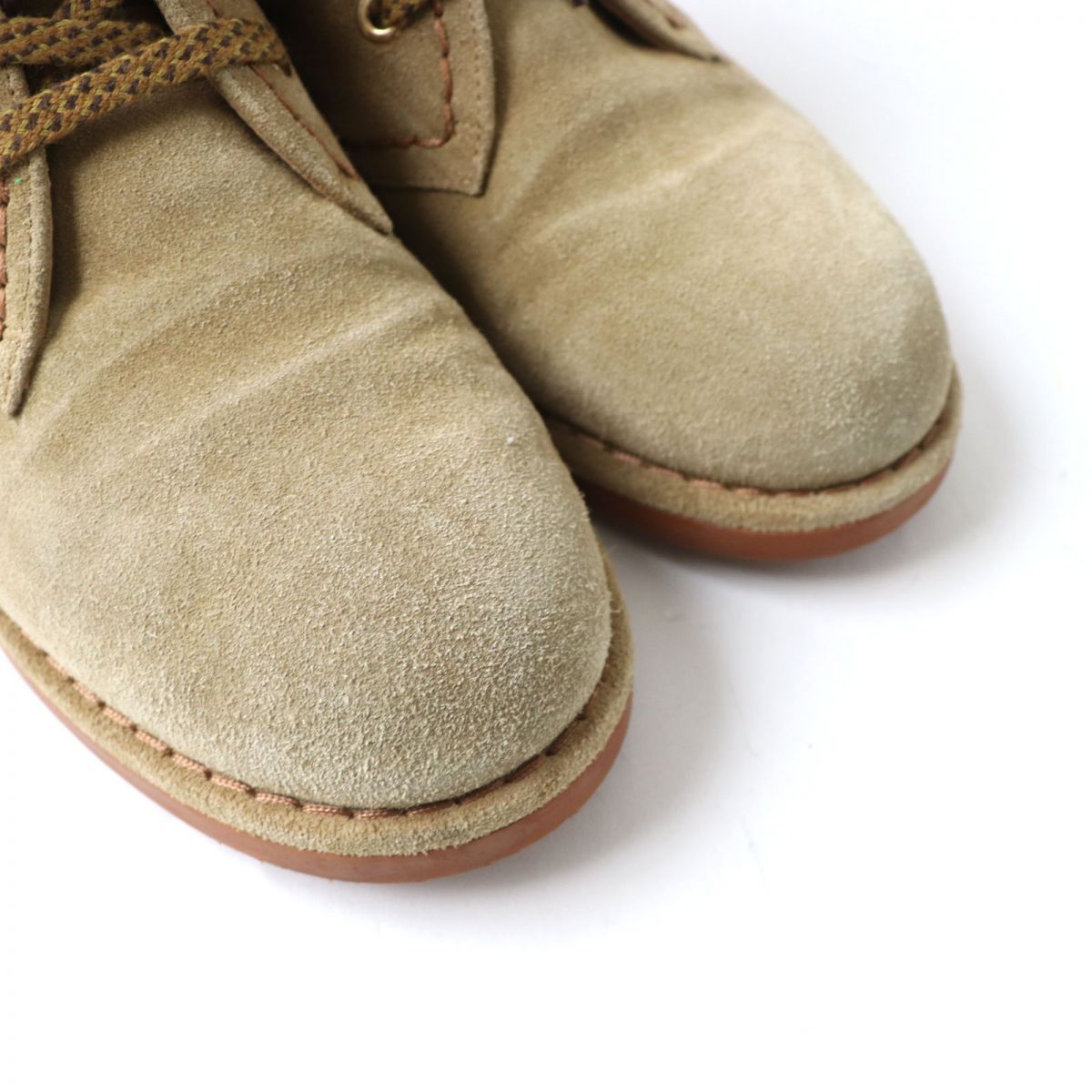 Chanel Boots Suede Leather Brown Women 37C