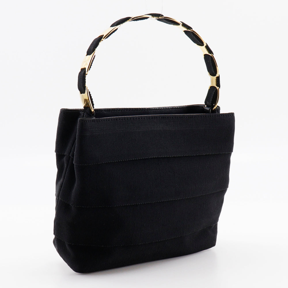 Salvatore Ferragamo Handbag Canvas Black Women