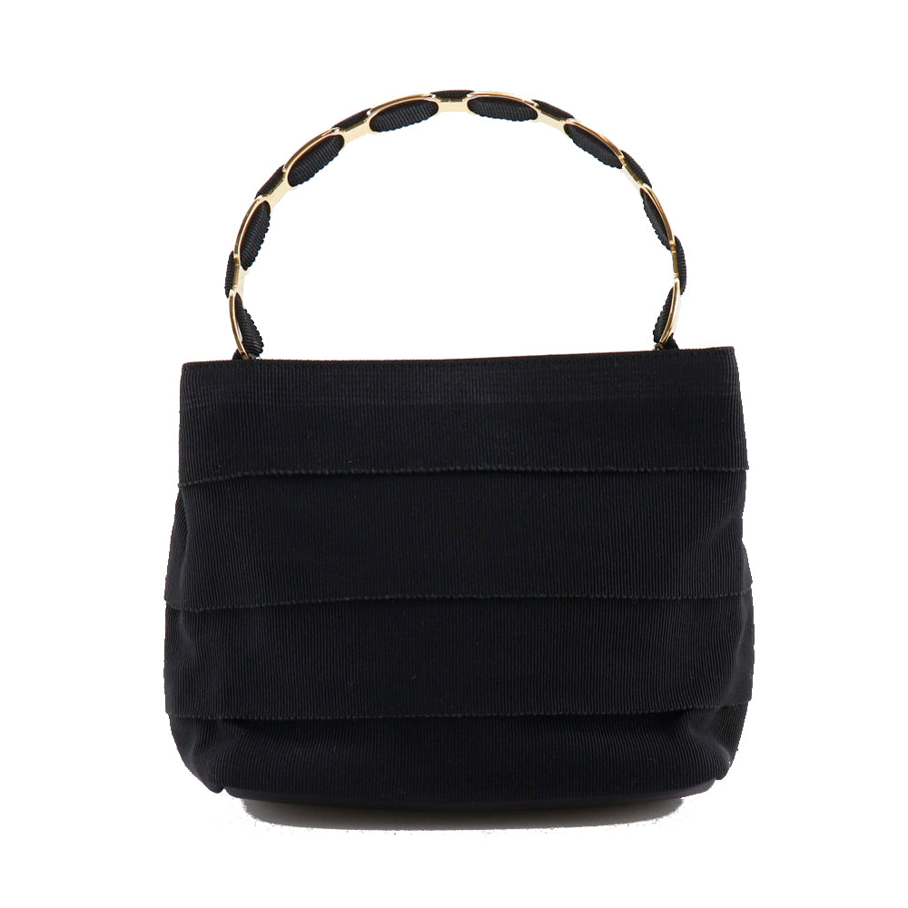 Salvatore Ferragamo Handbag Canvas Black Women