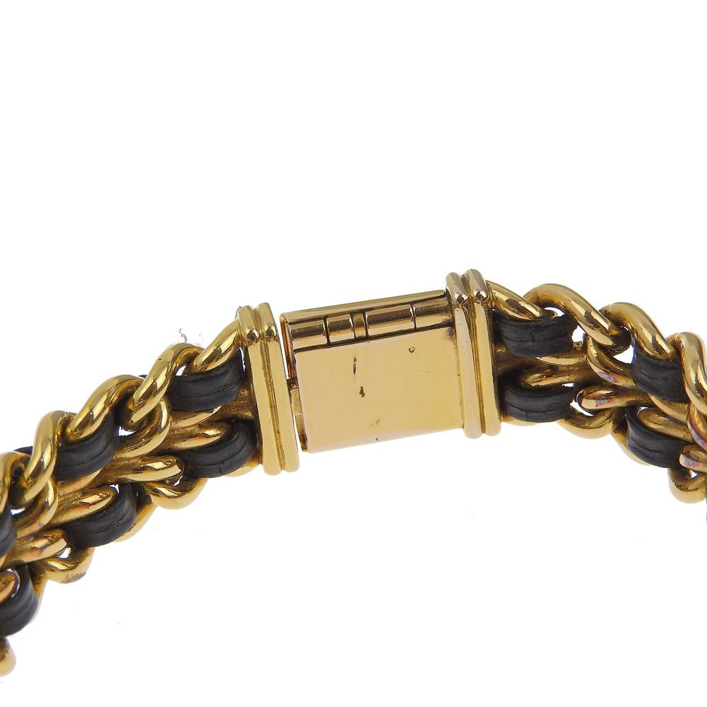 Chanel Watches Quartz H0001 Plated Gold , Leather Black Premiere L Black Dial Women