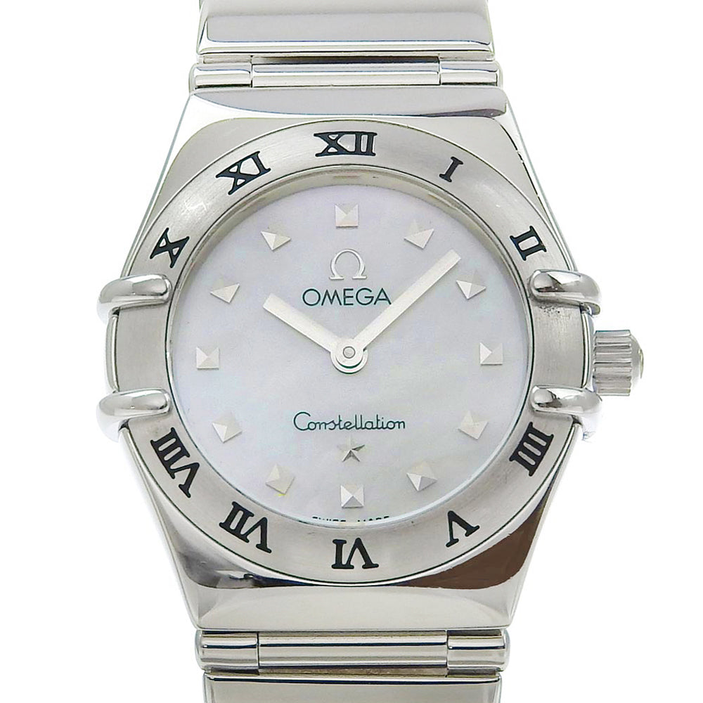 Omega Watches Quartz 1561.71 Stainless Steel White Cal.1456 My Choice Constellation White Shell