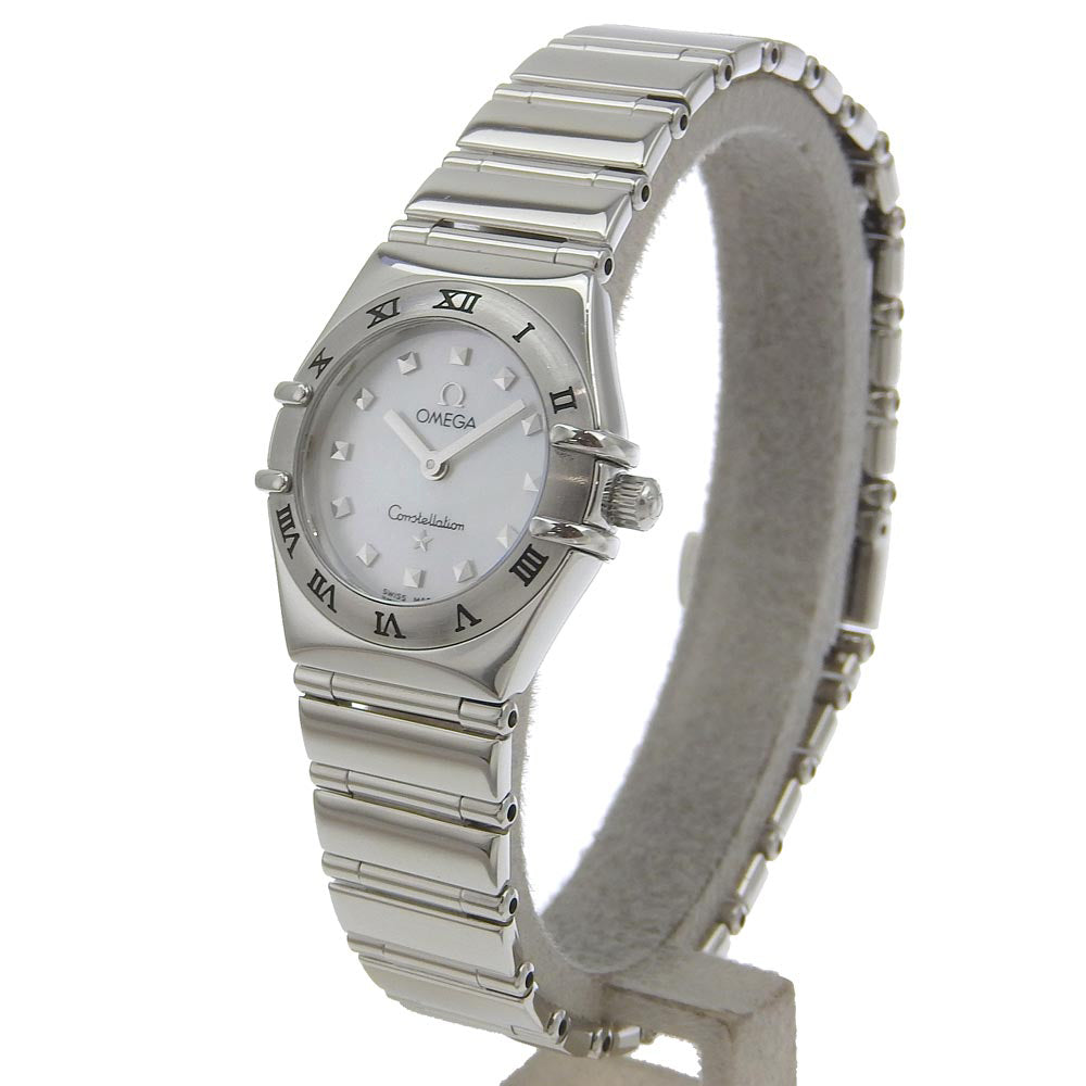 Omega Watches Quartz 1561.71 Stainless Steel White Cal.1456 My Choice Constellation White Shell