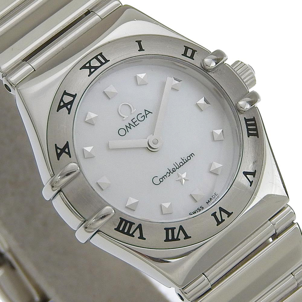 Omega Watches Quartz 1561.71 Stainless Steel White Cal.1456 My Choice Constellation White Shell