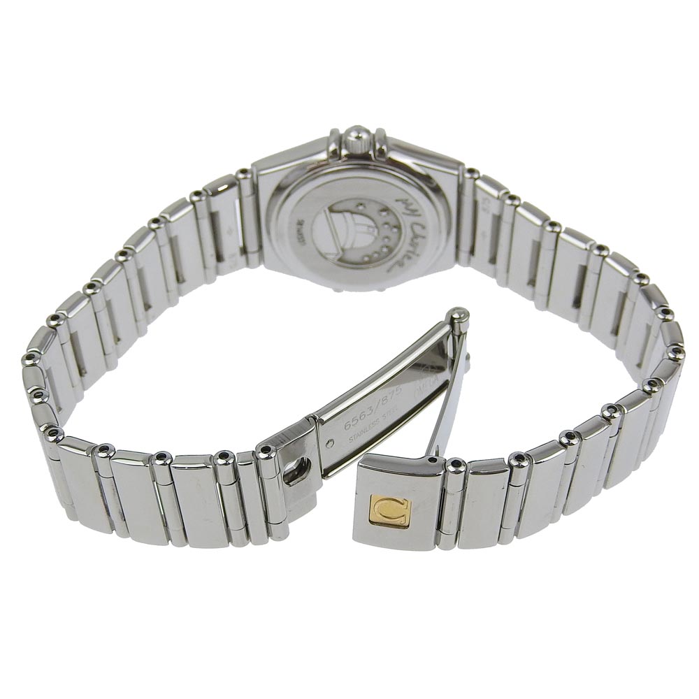 Omega Watches Quartz 1561.71 Stainless Steel White Cal.1456 My Choice Constellation White Shell