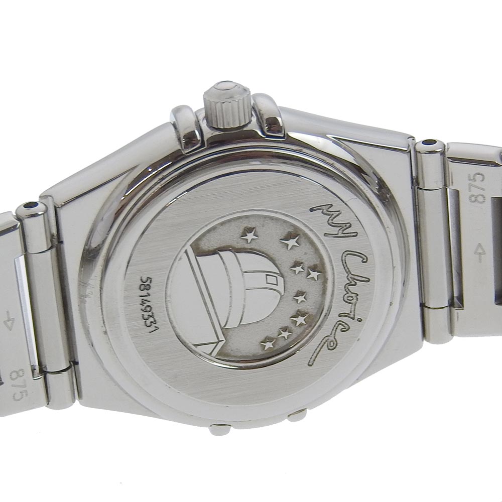 Omega Watches Quartz 1561.71 Stainless Steel White Cal.1456 My Choice Constellation White Shell
