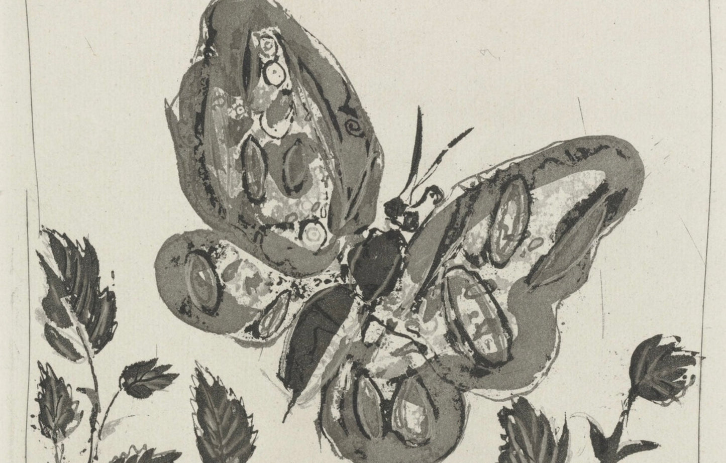 Pablo Picasso, Le Papillon, Histoire Naturelle, Lithograph