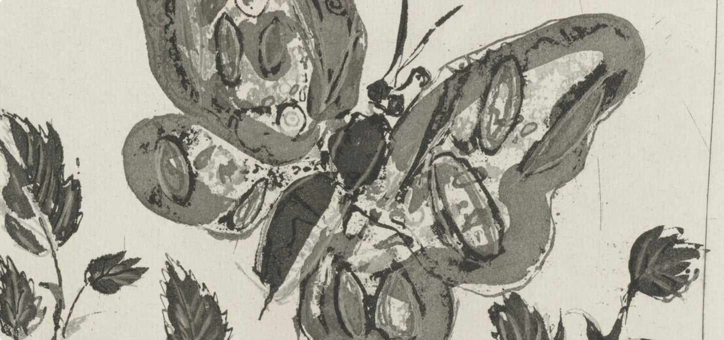 Pablo Picasso, Le Papillon, Histoire Naturelle, Lithograph