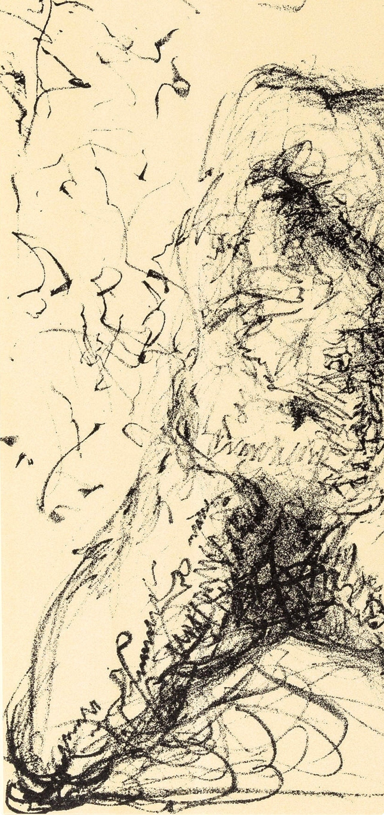 Salvador Dali, Composition (M/Lpsinger 1175; Field 67-2), Hommage A Meissonier, Lithograph