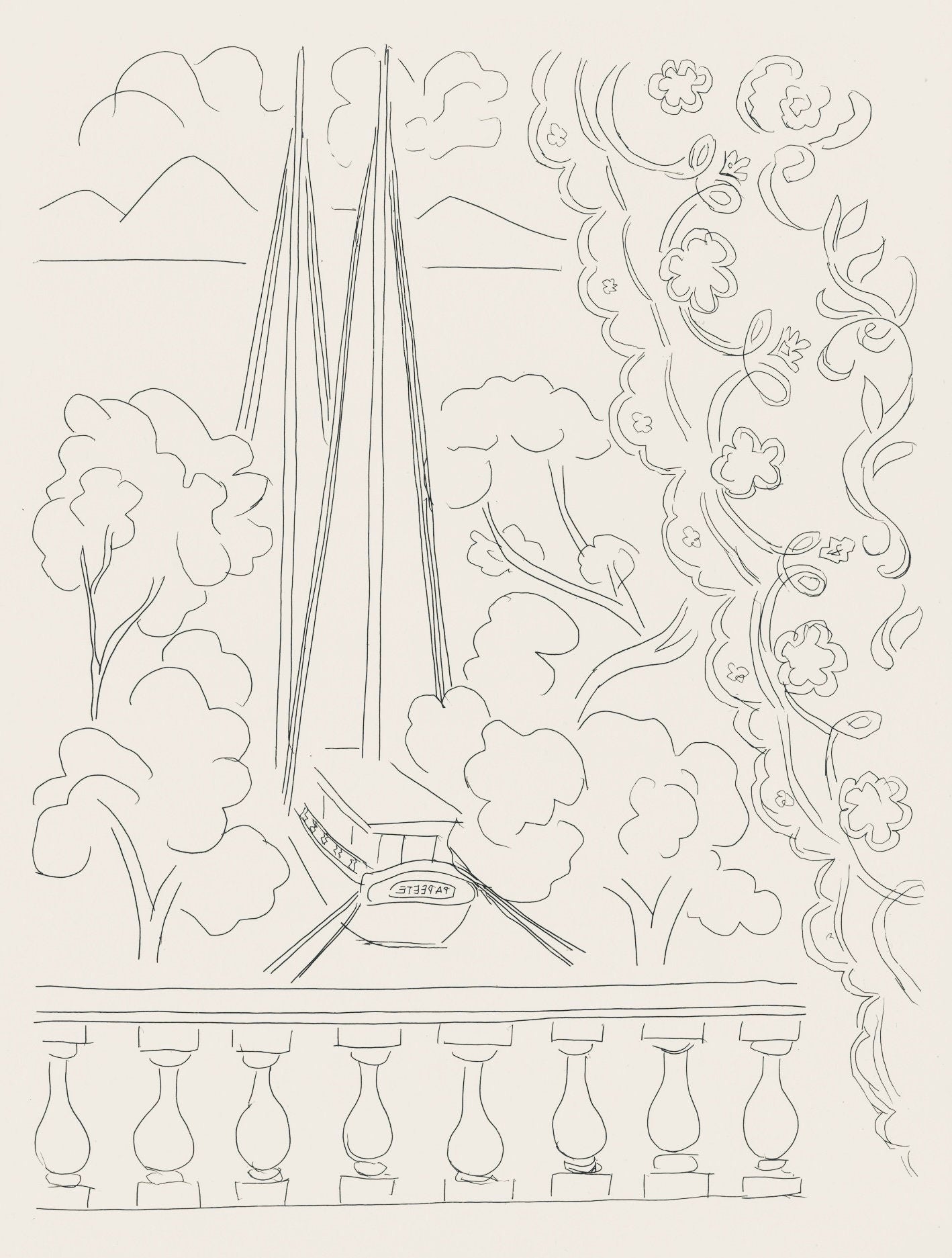 Henri Matisse, Les Fentres (Windows), Posies, Lithograph