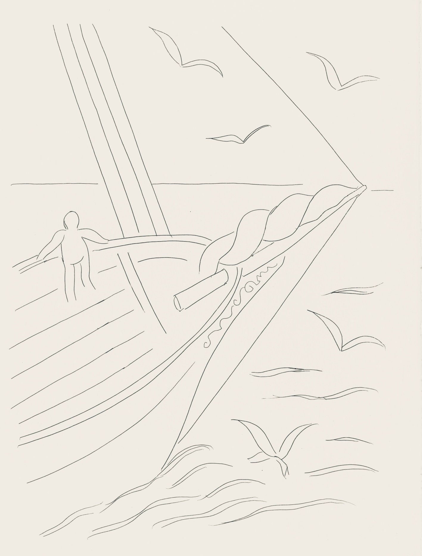Henri Matisse, Brise Marine (Sea Breeze), Posies, Lithograph