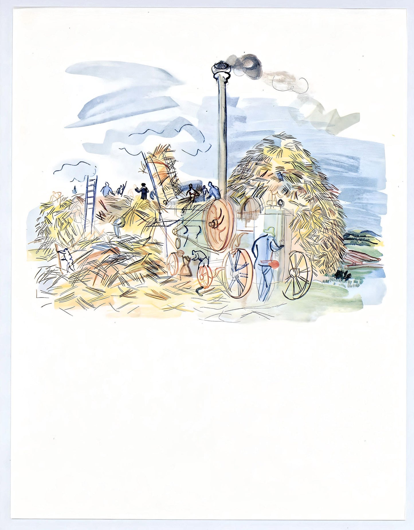 Raoul Dufy, Le Dpiquage Montsauns, Vacances Forces