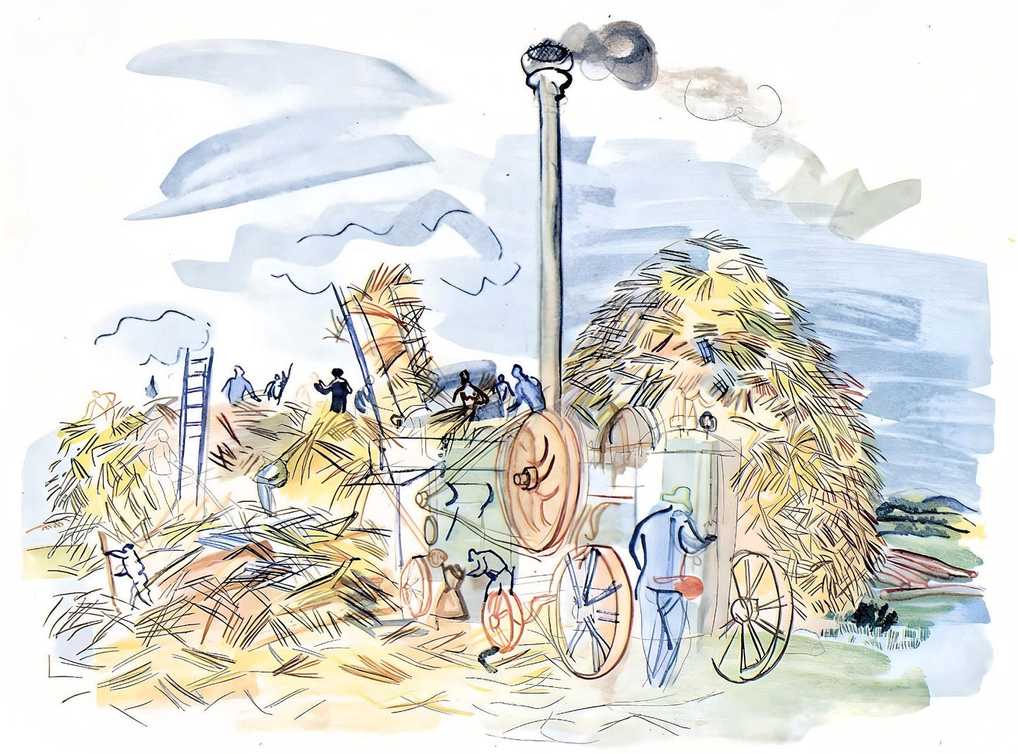 Raoul Dufy, Le Dpiquage Montsauns, Vacances Forces