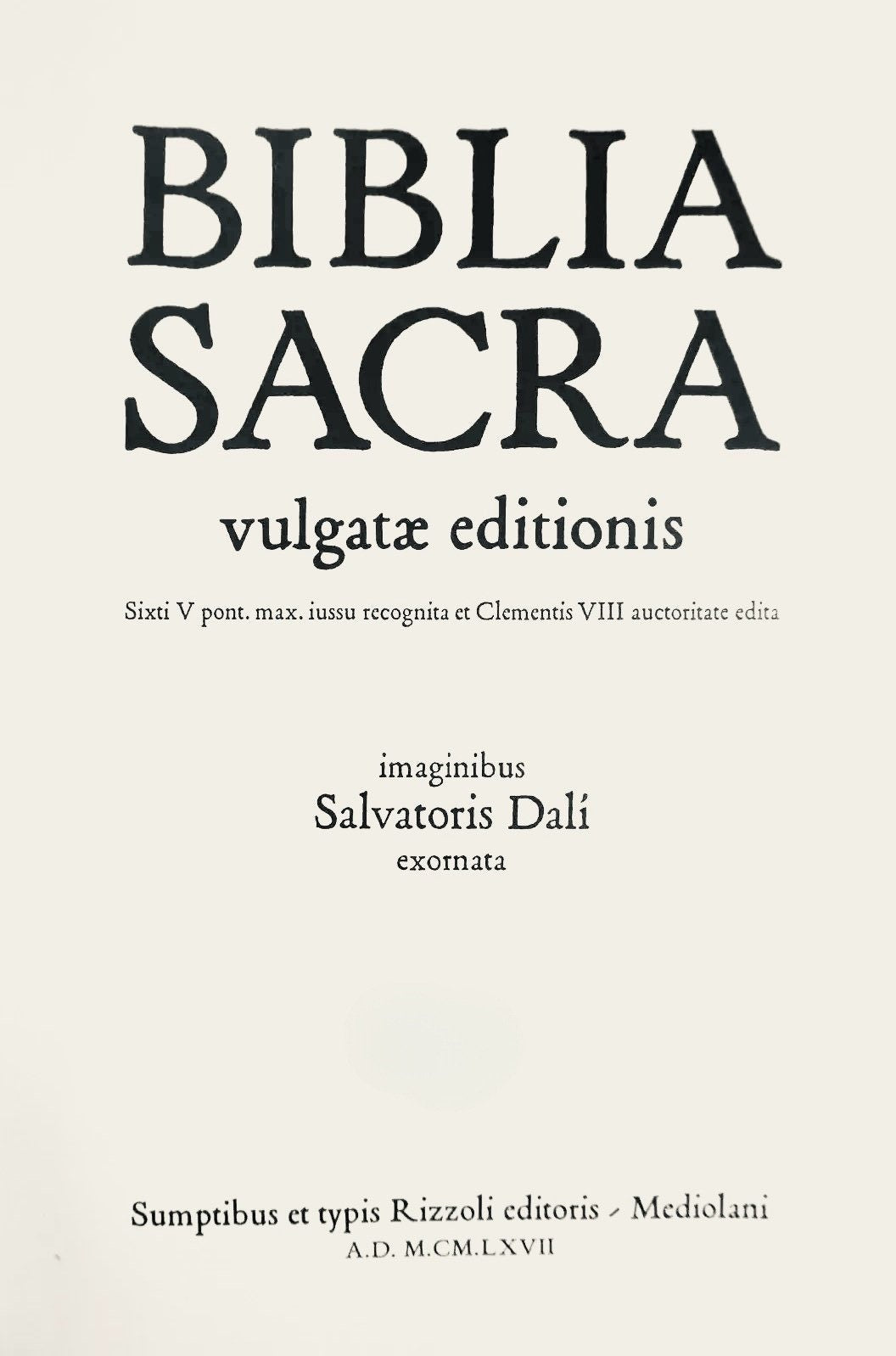 Salvador Dali, Composition (Michler/Lpsinger 1600; Field 69-3), Biblia Sacra, Lithograph