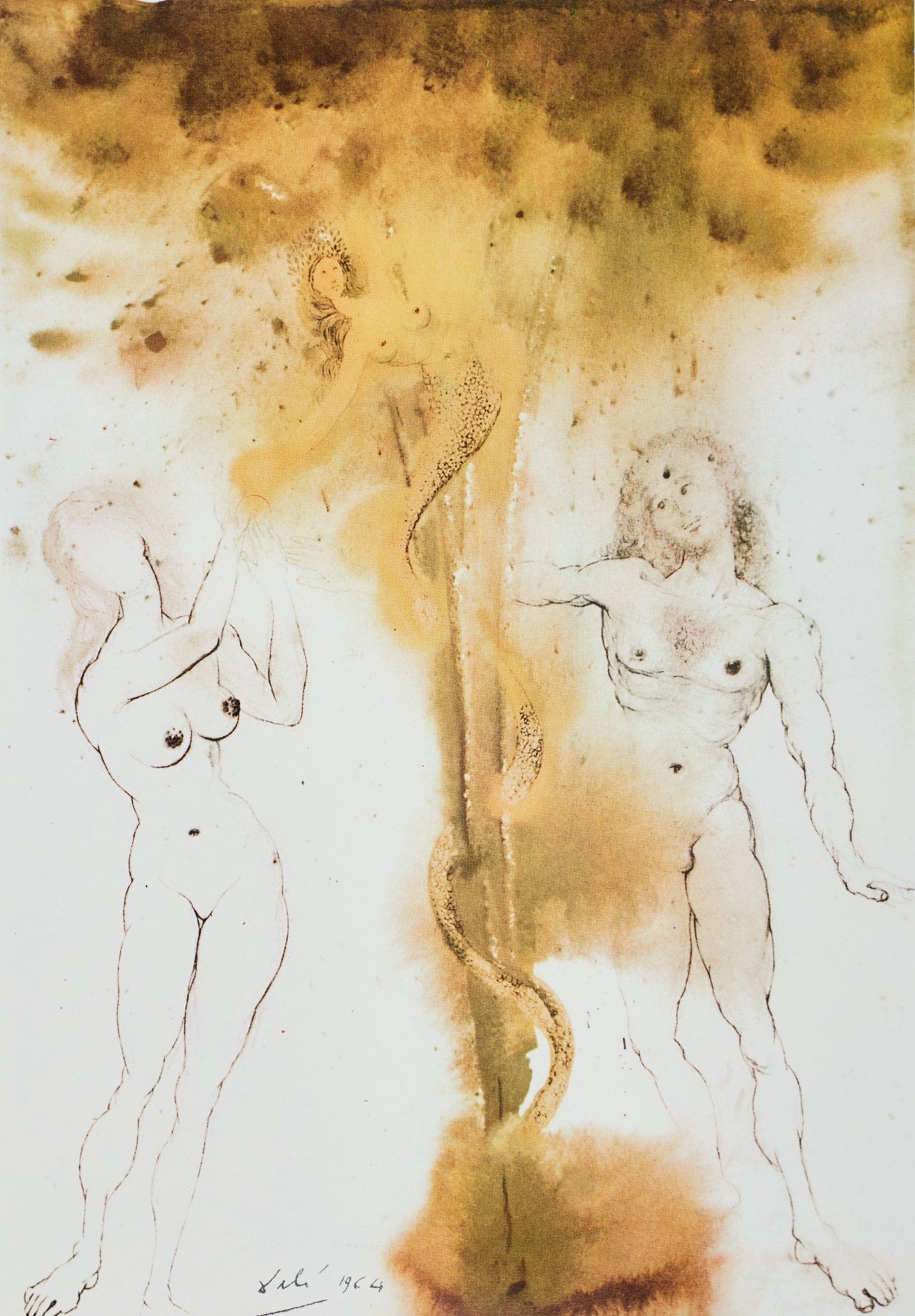 Salvador Dali, Composition (Michler/Lpsinger 1600; Field 69-3), Biblia Sacra, Lithograph