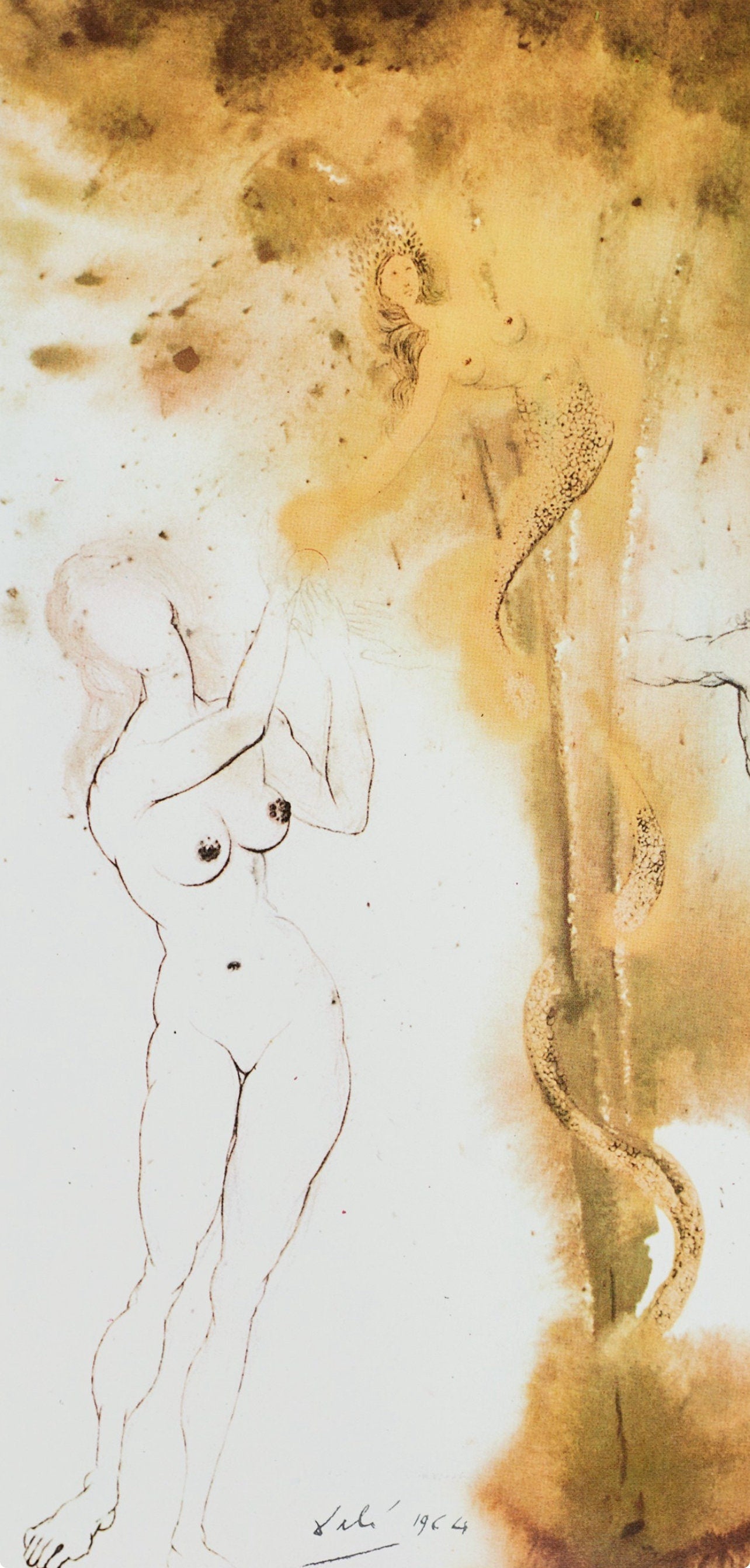 Salvador Dali, Composition (Michler/Lpsinger 1600; Field 69-3), Biblia Sacra, Lithograph