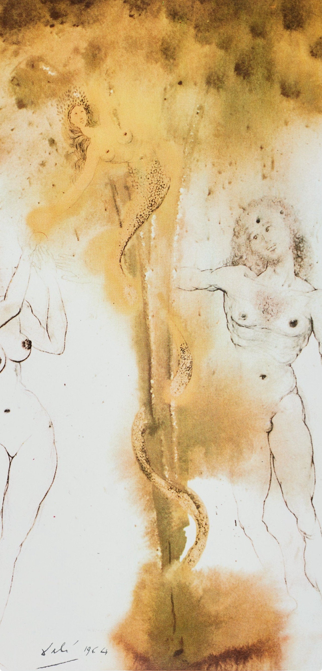 Salvador Dali, Composition (Michler/Lpsinger 1600; Field 69-3), Biblia Sacra, Lithograph