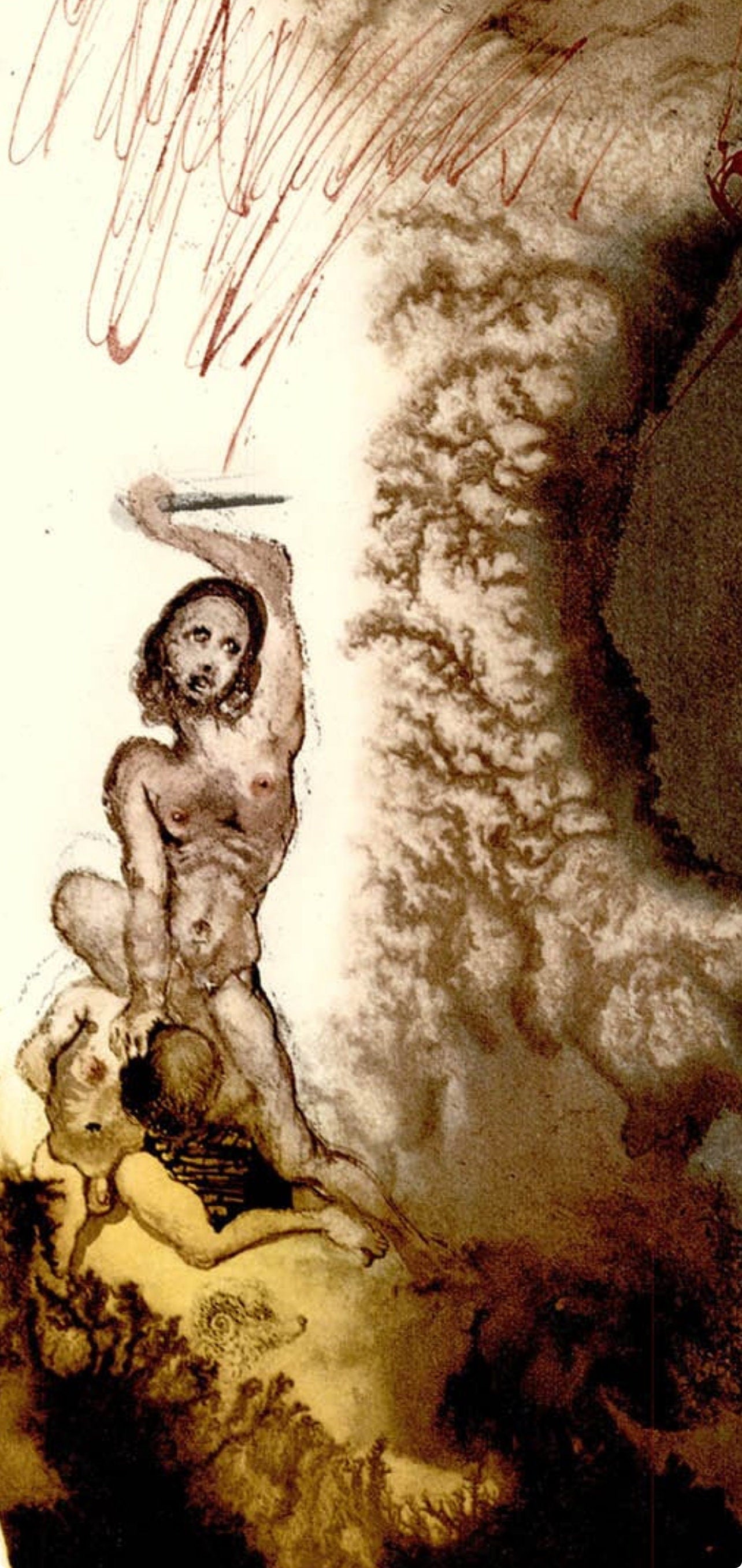 Salvador Dali, Composition (Michler/Lpsinger 1600; Field 69-3), Biblia Sacra, Lithograph
