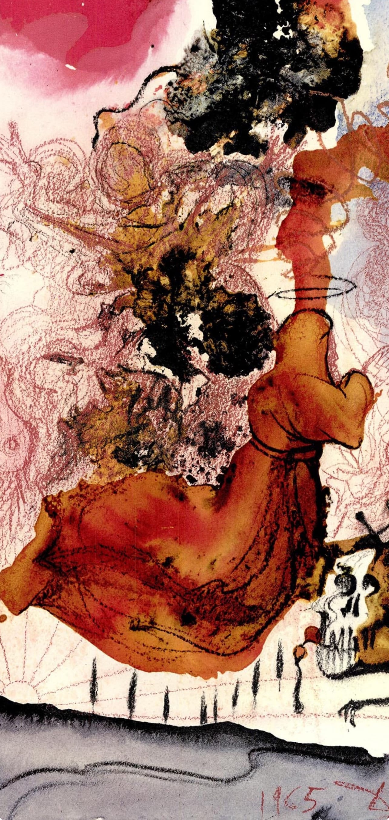 Salvador Dali, Composition (Michler/Lpsinger 1600; Field 69-3), Biblia Sacra, Lithograph
