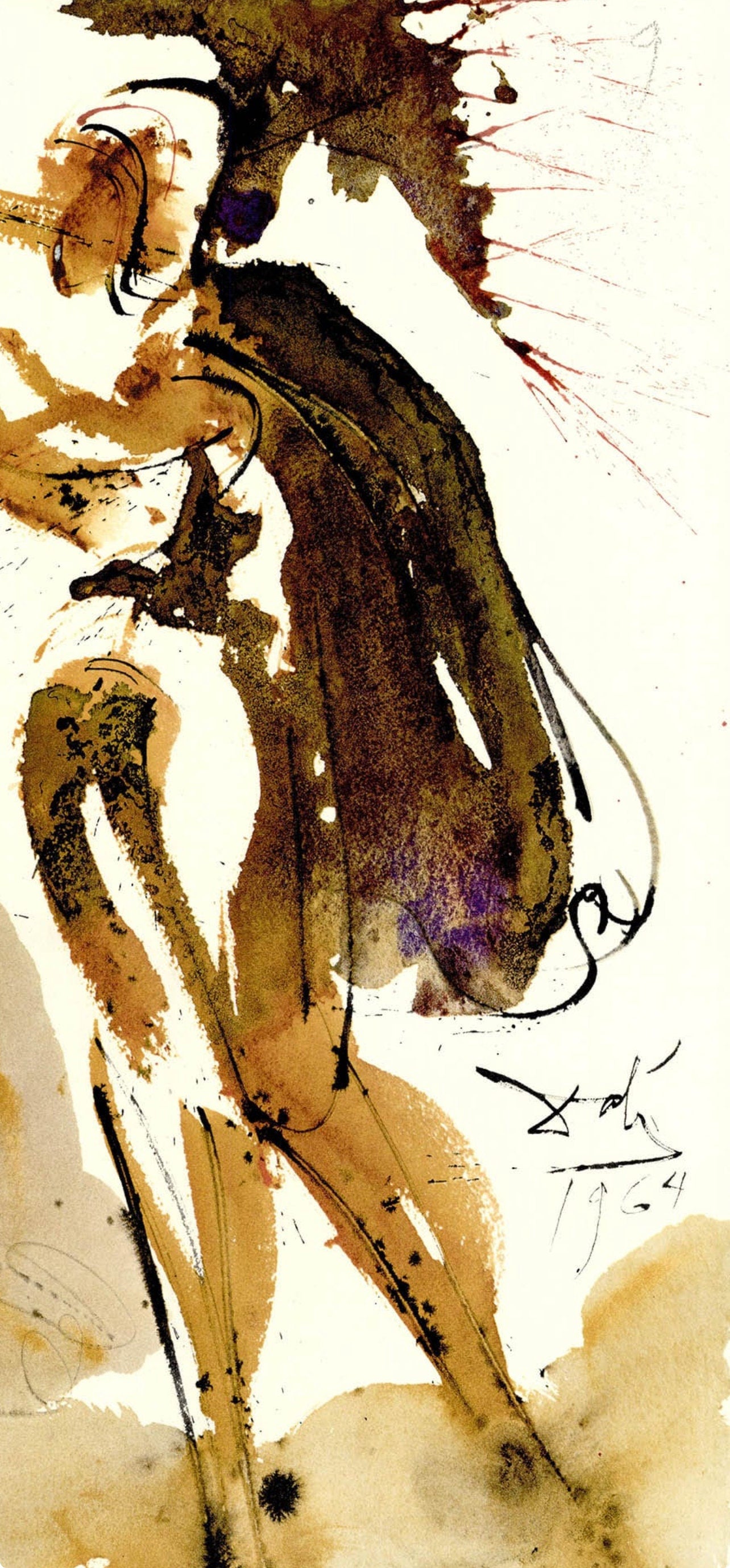 Salvador Dali, Composition (Michler/Lpsinger 1600; Field 69-3), Biblia Sacra, Lithograph