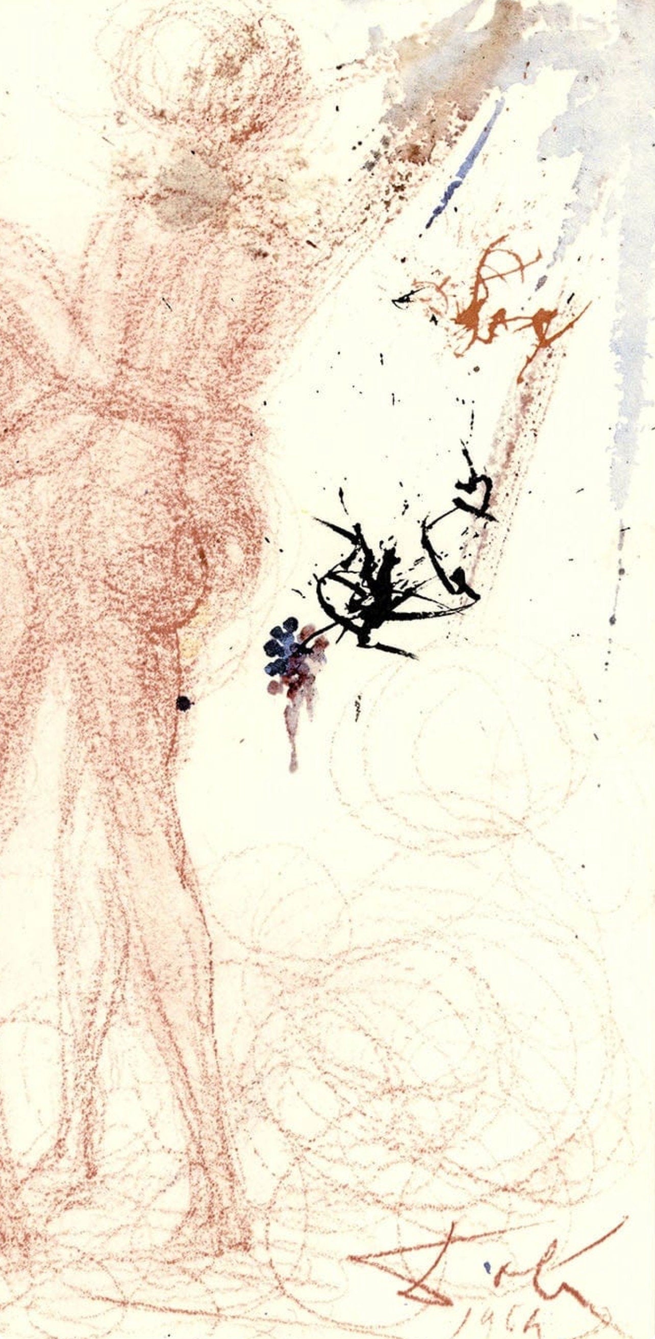 Salvador Dali, Composition (Michler/Lpsinger 1600; Field 69-3), Biblia Sacra, Lithograph
