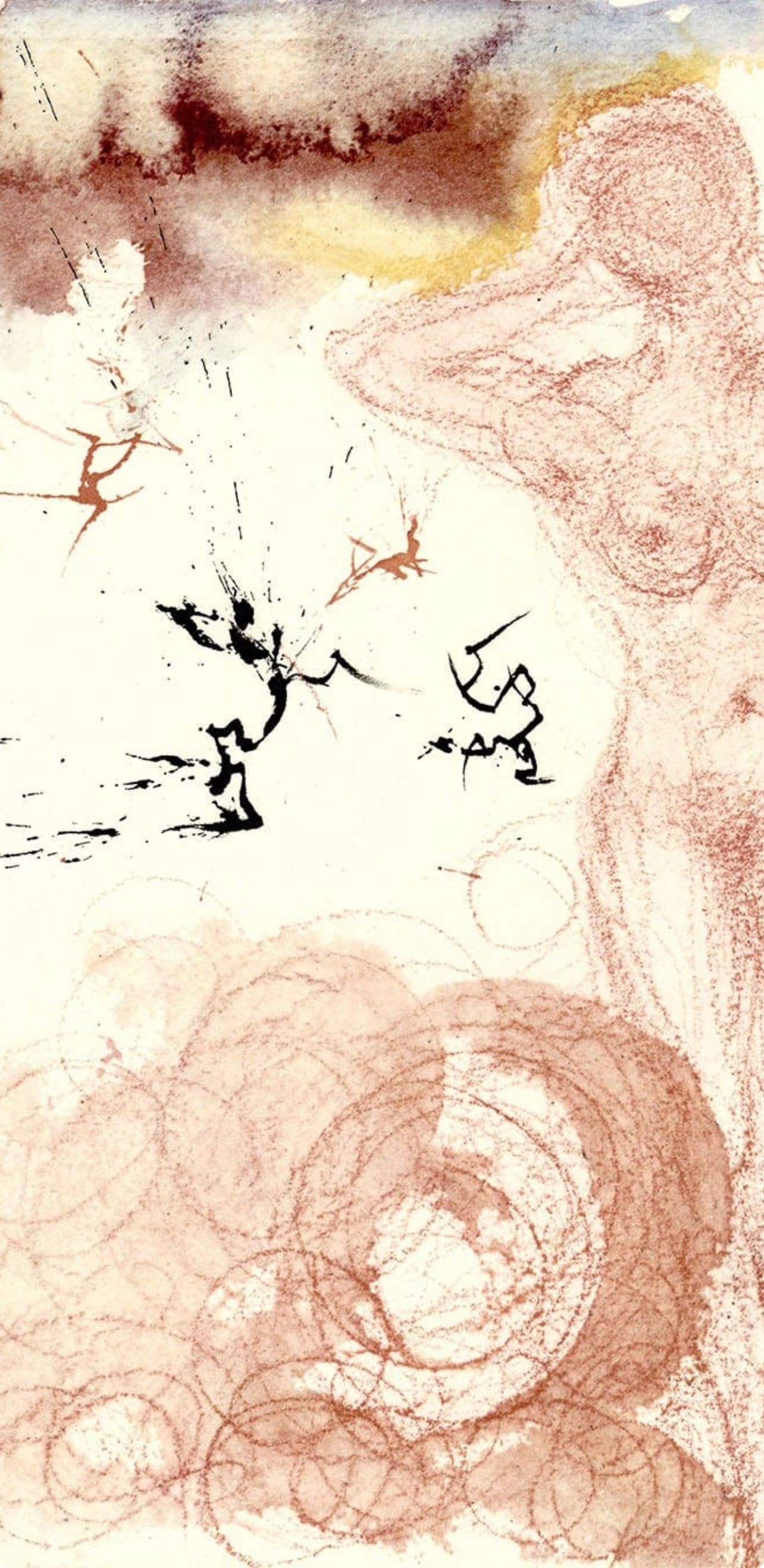Salvador Dali, Composition (Michler/Lpsinger 1600; Field 69-3), Biblia Sacra, Lithograph