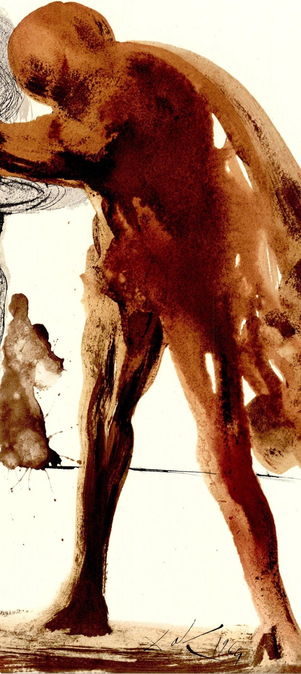 Salvador Dali, Composition (Michler/Lpsinger 1600; Field 69-3), Biblia Sacra, Lithograph