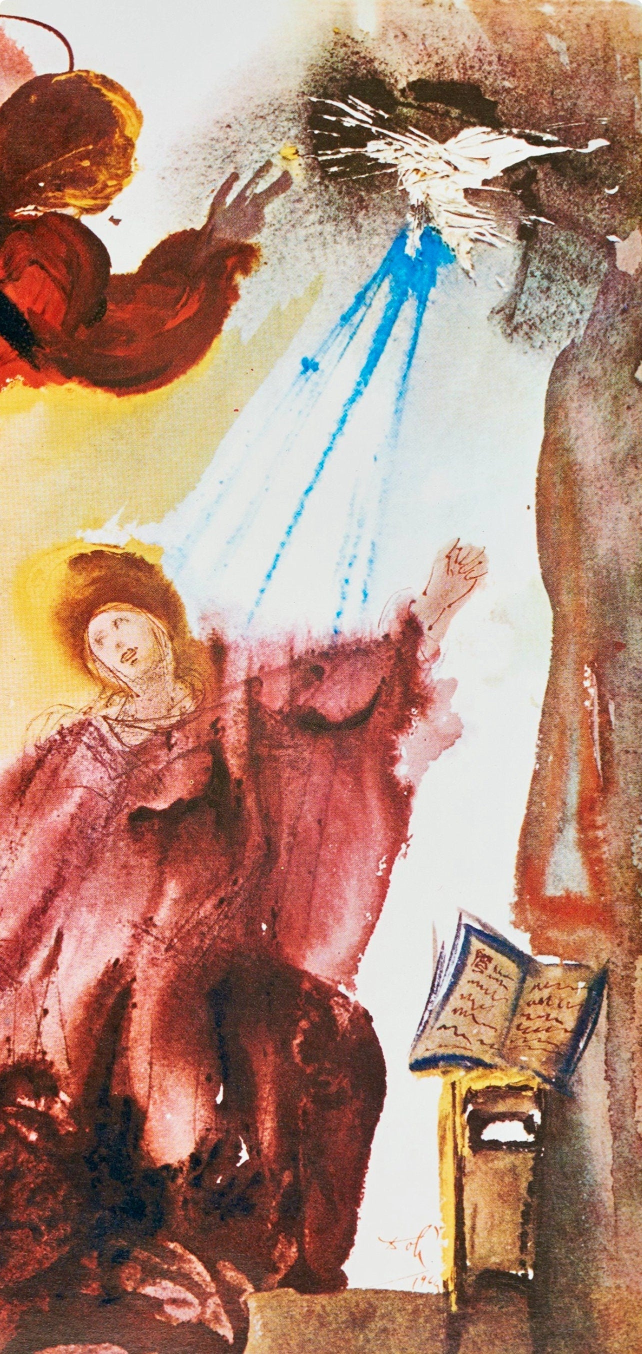 Salvador Dali, Composition (Michler/Lpsinger 1600; Field 69-3), Biblia Sacra, Lithograph