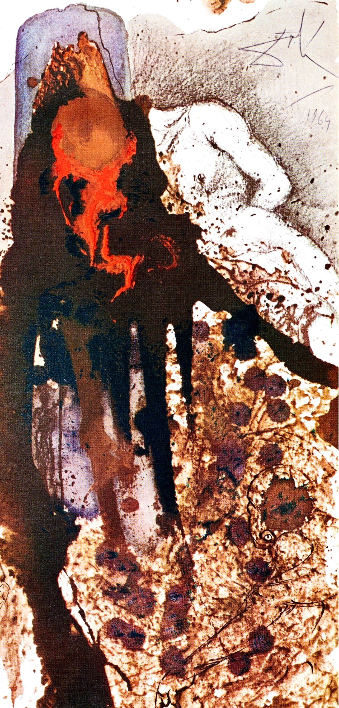 Salvador Dali, Composition (Michler/Lpsinger 1600; Field 69-3), Biblia Sacra, Lithograph